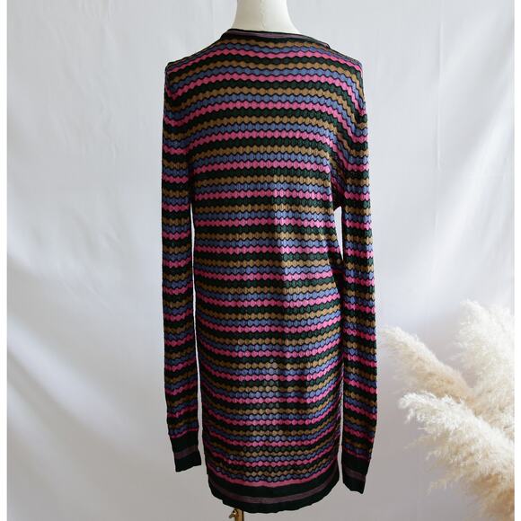 ZARA Knit Stripe button-down cardigan size M - Picture 3 of 4